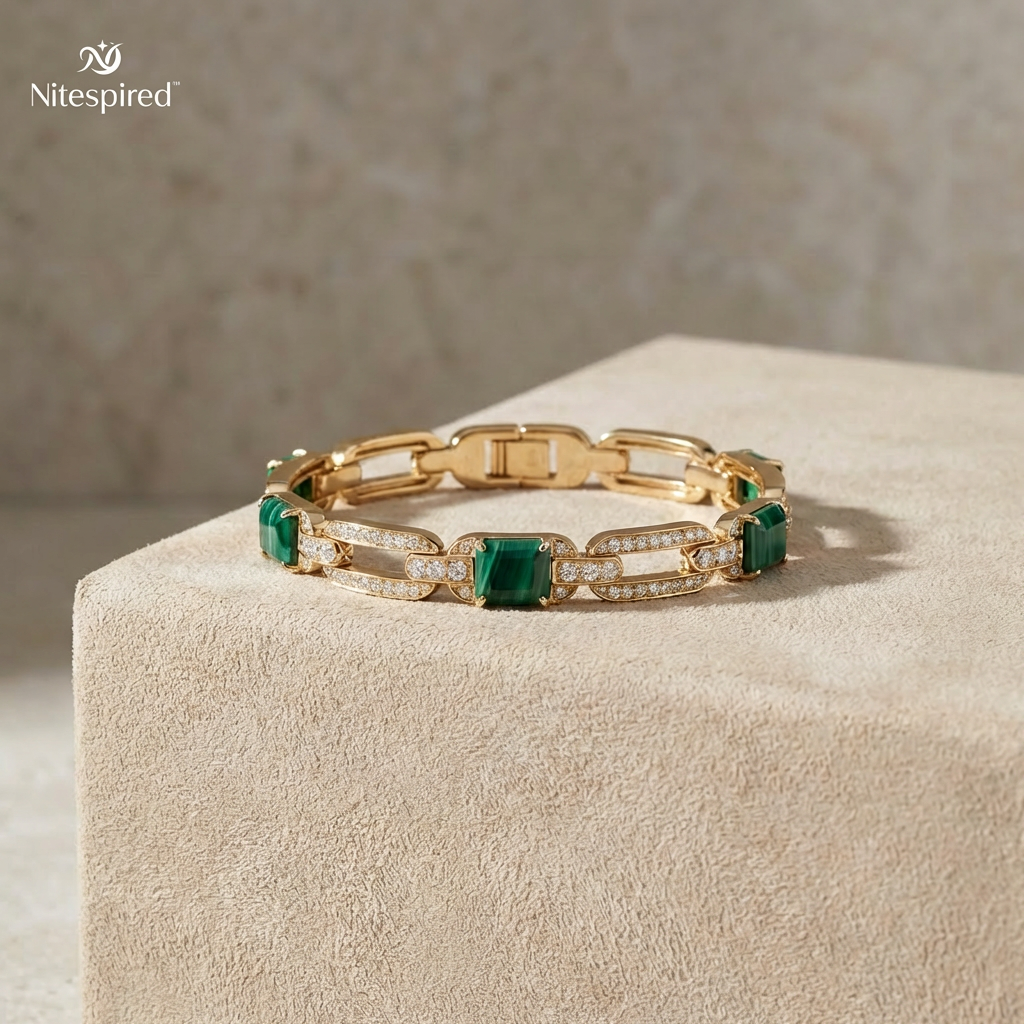 Nitespired™ Verdelle Emerald Link Bracelet