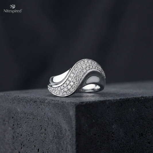Nitespired™ Seraphina Wave Diamond Ring