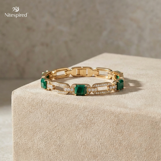 Nitespired™ Verdelle Emerald Link Bracelet