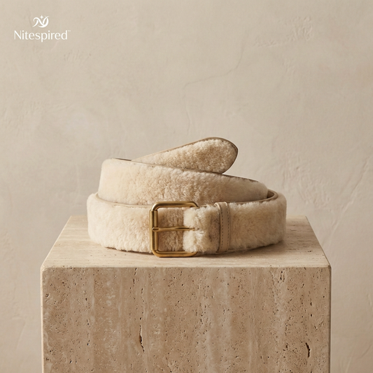 Nitespired™ Veloura Shearling Wrap Belt