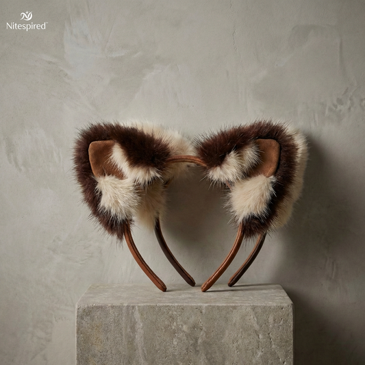 Nitespired™ Velvet Whisker Cat Ear Headband